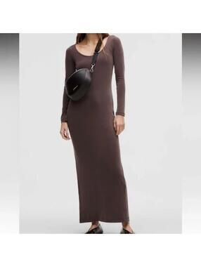 Lululemon Drapey Softstreme Long-Sleeve Maxi Dress